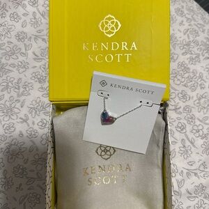 Kendra Scott Purple Heart Necklace